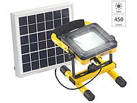 AGT Solar-LED-Baustrahler mit Akku, 4,5-Watt-Solarpanel, 10 Watt, 450 lm; LED-Akku-Baustrahler (tageslichtweiß) LED-Akku-Baustrahler (tageslichtweiß) 