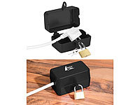 AGT Abschließbare Stromstecker-Schutzbox mit Vorhängeschloss, 2 Schlüssel; Stand-Paketbriefkästen Stand-Paketbriefkästen Stand-Paketbriefkästen Stand-Paketbriefkästen 