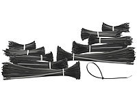 AGT 1.000er-Set Kabelbinder in 5 Größen zu je 200 Stück, schwarz; Werkzeugkästen Werkzeugkästen Werkzeugkästen Werkzeugkästen 