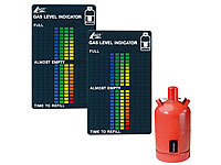 AGT 2er-Set Gasstand-Anzeiger für Gasflaschen, 22-stufige Skala; Sekundenkleber Sekundenkleber Sekundenkleber Sekundenkleber 