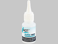 AGT Elastischer Sekundenkleber mit Dosierspitze, 20-g-Flasche, transparent; 2-Komponenten-Kleber, Sekundenkleber mit GranulatSelbstverschweißende Dicht-, Isolier- & Reparaturbänder 