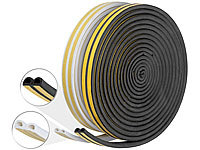 AGT 2er-Set Profil-Dichtungsbänder, 4x 8 m, selbstklebend, weiß & schwarz; Anti-Rutsch-Klebebänder Anti-Rutsch-Klebebänder Anti-Rutsch-Klebebänder 