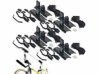 AGT 4er-Set platzsparende Fahrrad-Aufhänger mit Liftsystem, bis 20 kg; Fahrrad-Wandhalterungen Fahrrad-Wandhalterungen Fahrrad-Wandhalterungen 